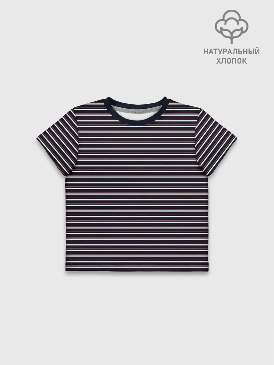 Футболка для девочки укороченная оверсайз хлопок / Дизайн #54188