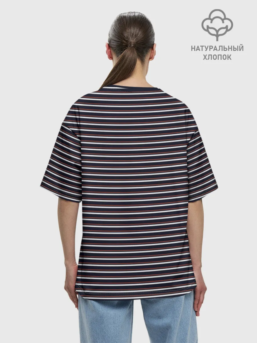 Женская футболка оверсайз хлопок / Дизайн #54188