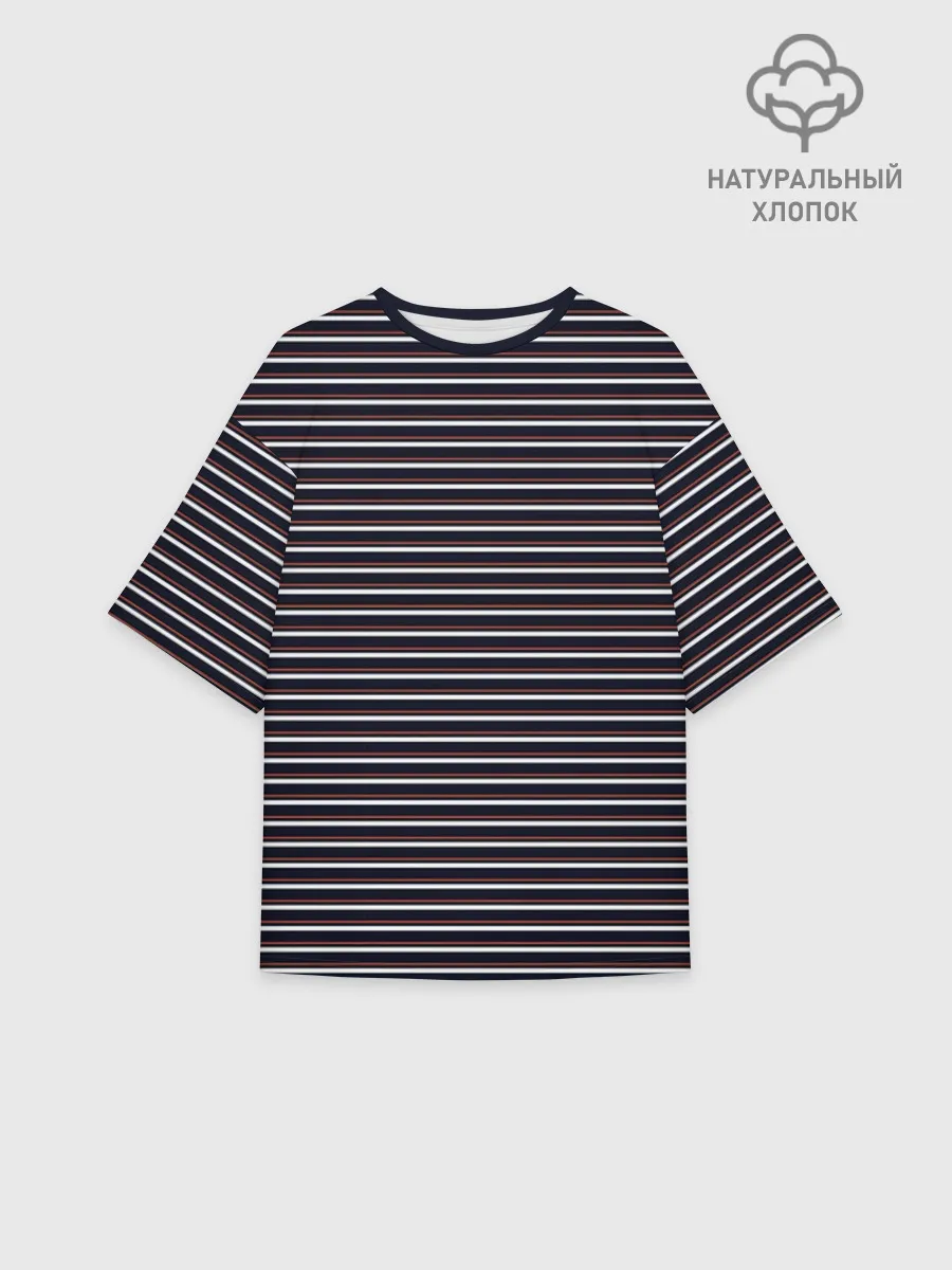 Женская футболка оверсайз хлопок / Дизайн #54188