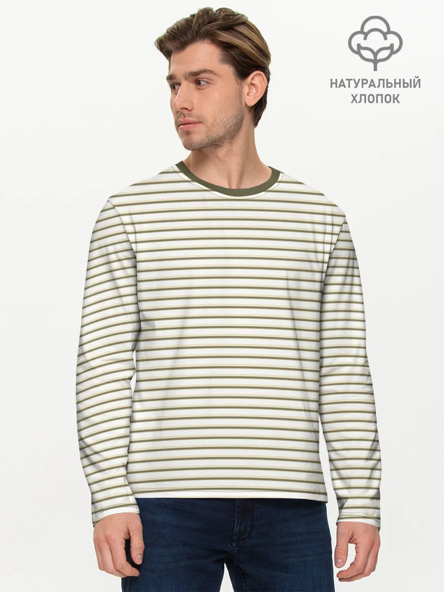 Мужской лонгслив хлопок / Дизайн #54187