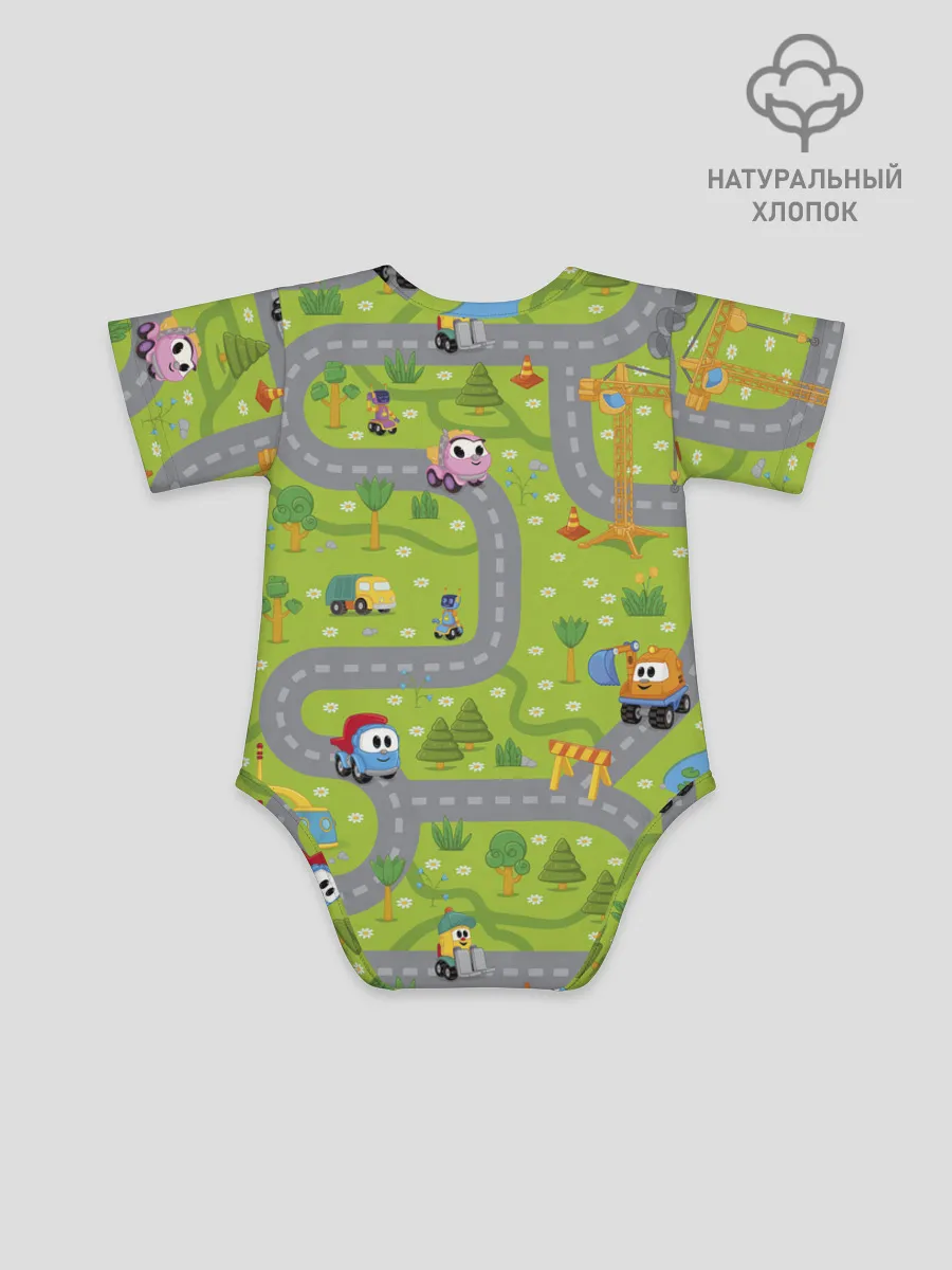 Боди для малышей / Грузовичок Лёва Green