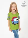 Детская футболка хлопок / Грузовичок Лёва Green