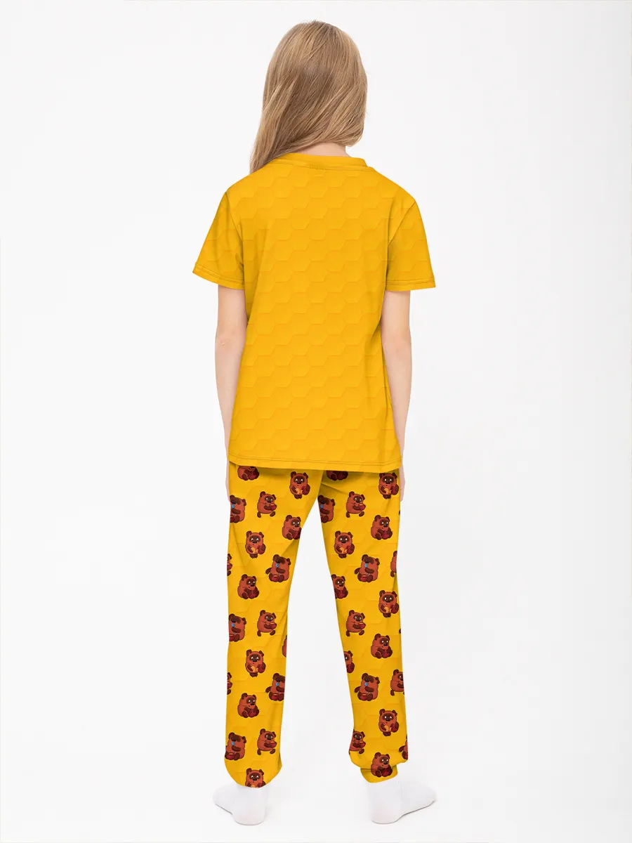 Детская пижама с брюками хлопок / Винни Пух WinnieYellow
