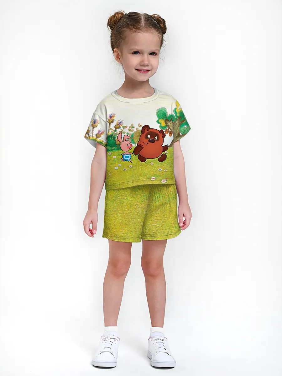 Девочкина пижама с шортами / Винни Пух и Пятачок