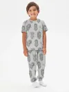 Детская пижама с брюками хлопок / Ёжик в тумане Grey