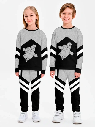 Детский костюм свитшот+штаны / Малыш и Карлсон в полёте