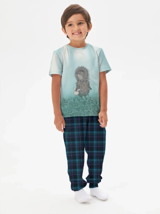 Детская пижама с брюками хлопок / Ёжик в тумане Egg_Fog