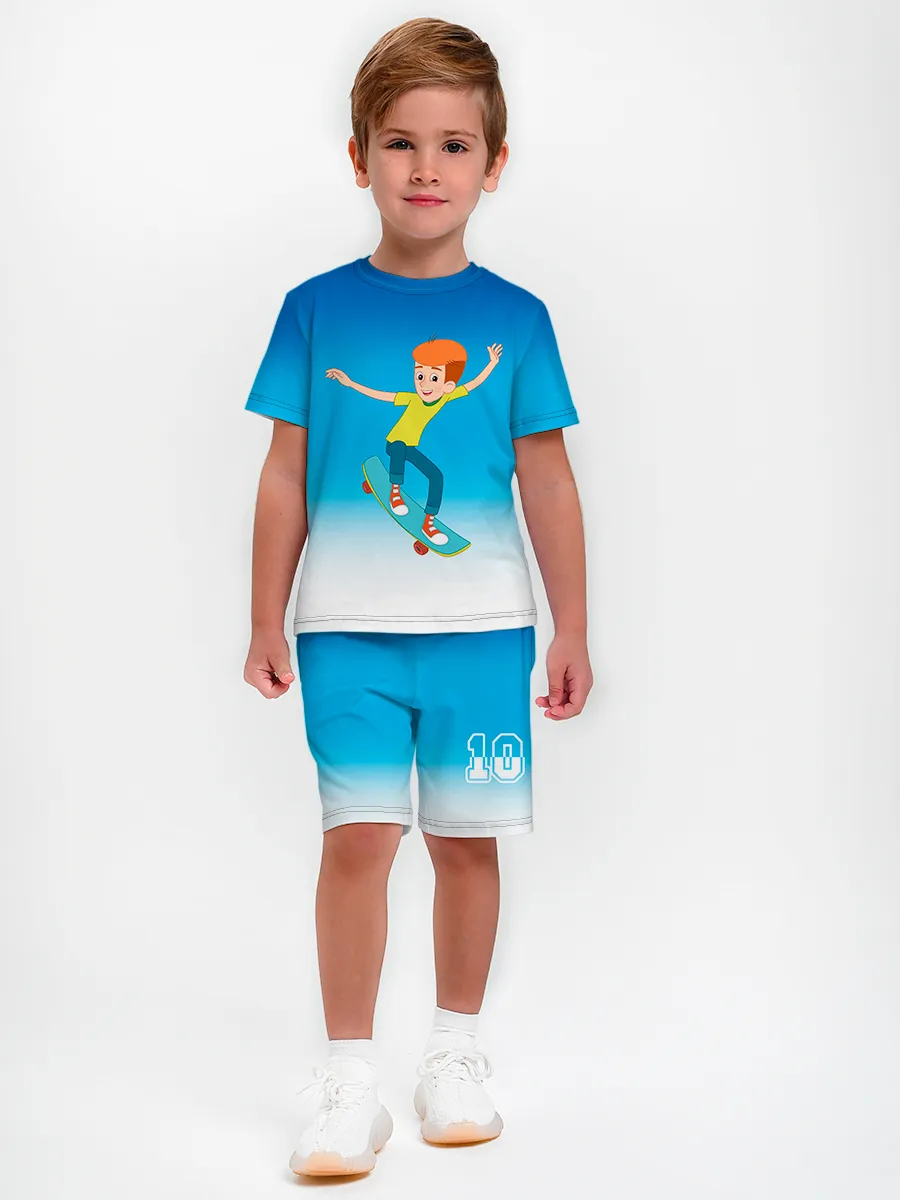 Детская пижама с шортами / P014_ProstokvashenoTen