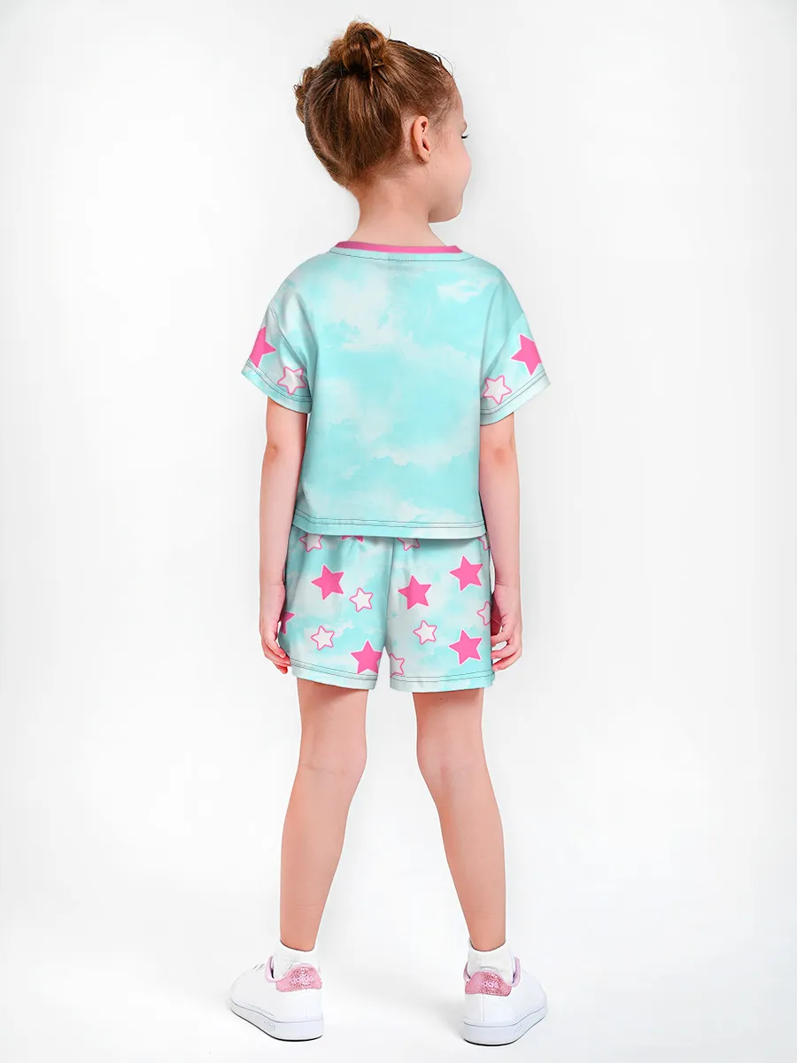 Девочкина пижама с шортами / P014_ProstokvashenoStar