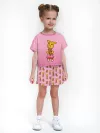 Девочкина пижама с шортами / P014_ОКZoPink