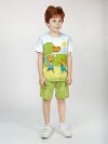 Детская пижама с шортами / P014_ОКZoBoGreen