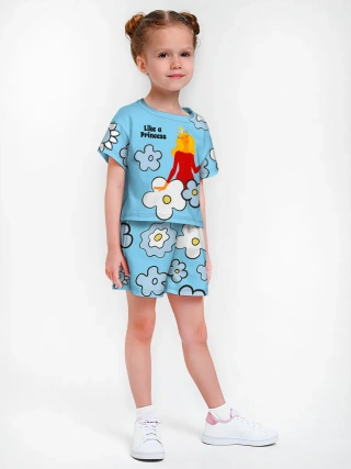 Девочкина пижама с шортами / Бременские музыканты Flower