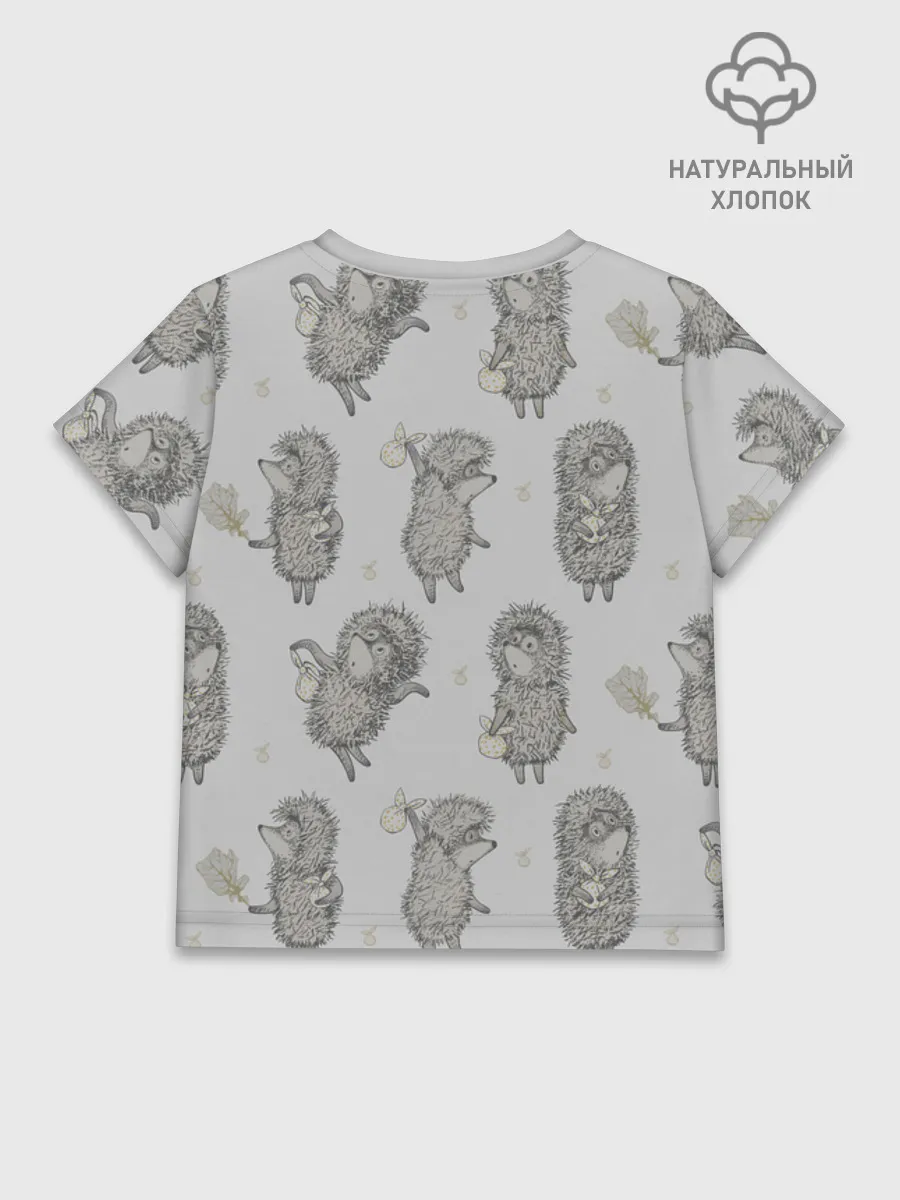 Детская футболка хлопок / Ёжик в тумане Grey