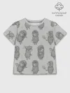 Детская футболка хлопок / Ёжик в тумане Grey