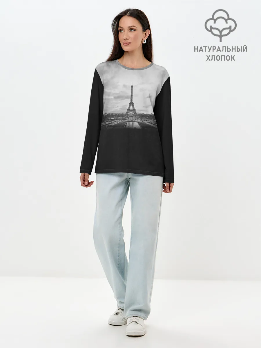 Лонгслив женский. Хлопок / Париж
