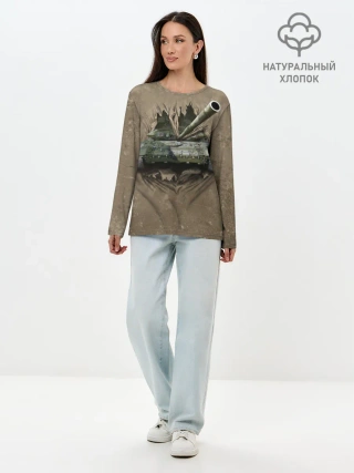 Лонгслив женский. Хлопок / Танк