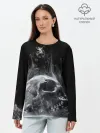 Лонгслив женский. Хлопок / Skull