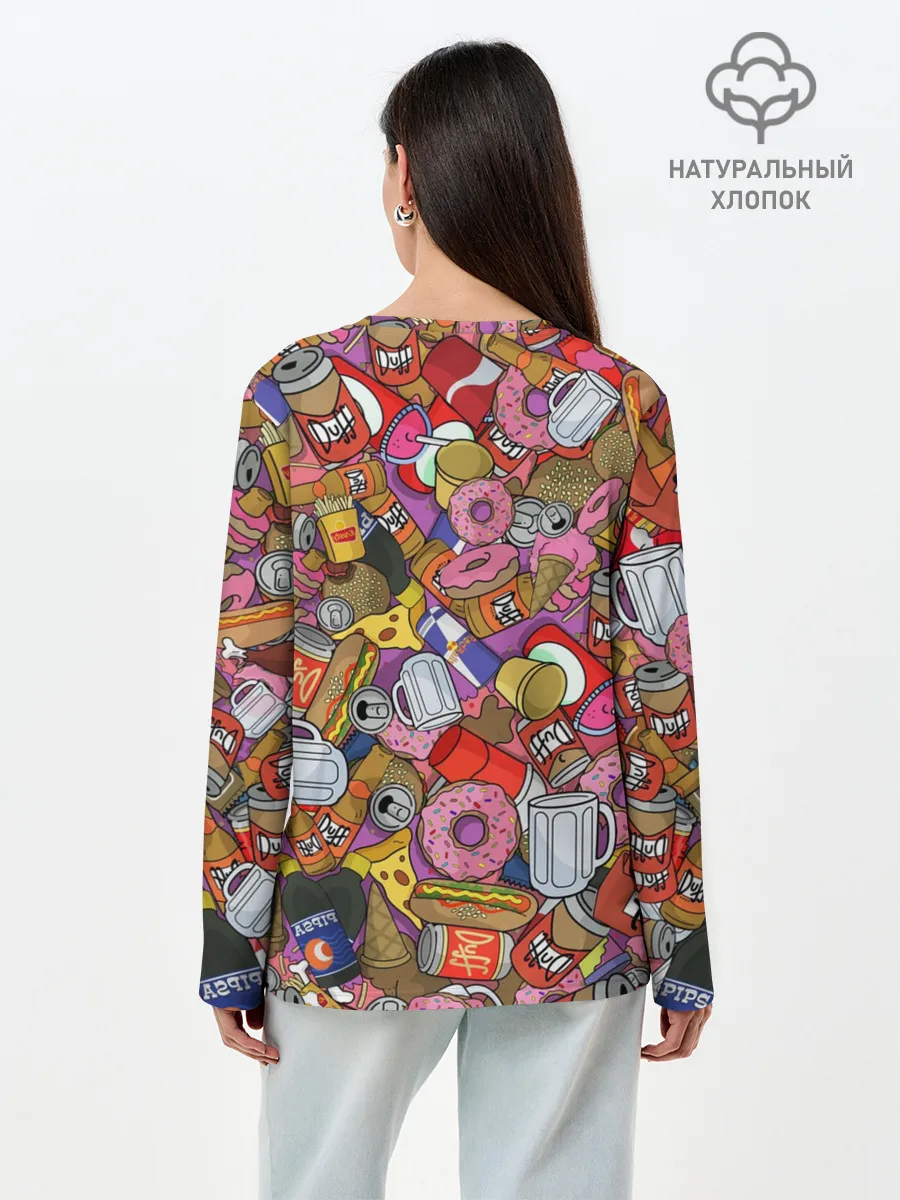 Лонгслив женский. Хлопок / Гомер