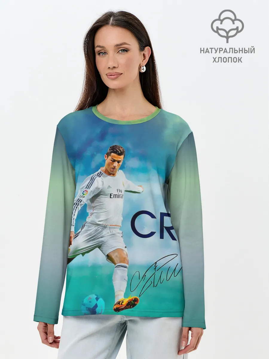 Лонгслив женский. Хлопок / Ronaldo