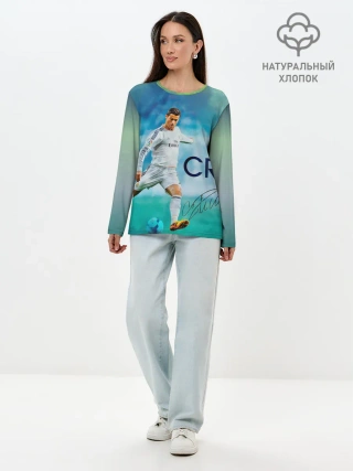 Лонгслив женский. Хлопок / Ronaldo