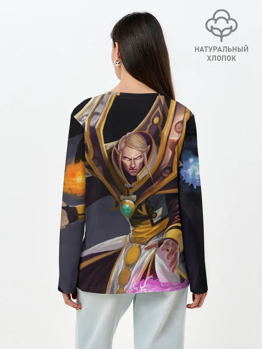 Лонгслив женский. Хлопок / Invoker