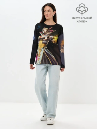 Лонгслив женский. Хлопок / Invoker