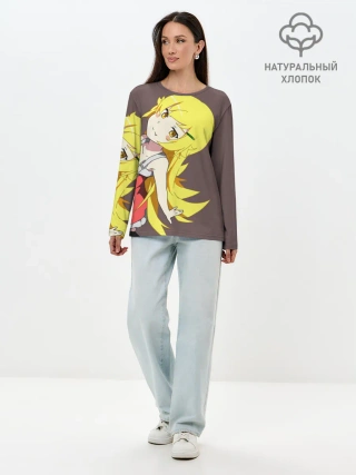 Лонгслив женский. Хлопок / Shinobu