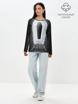 Лонгслив женский. Хлопок / METALLICA