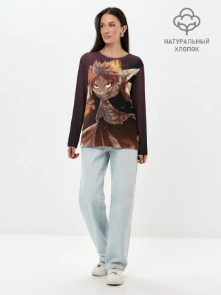 Лонгслив женский. Хлопок / Нацу Хвост Феи