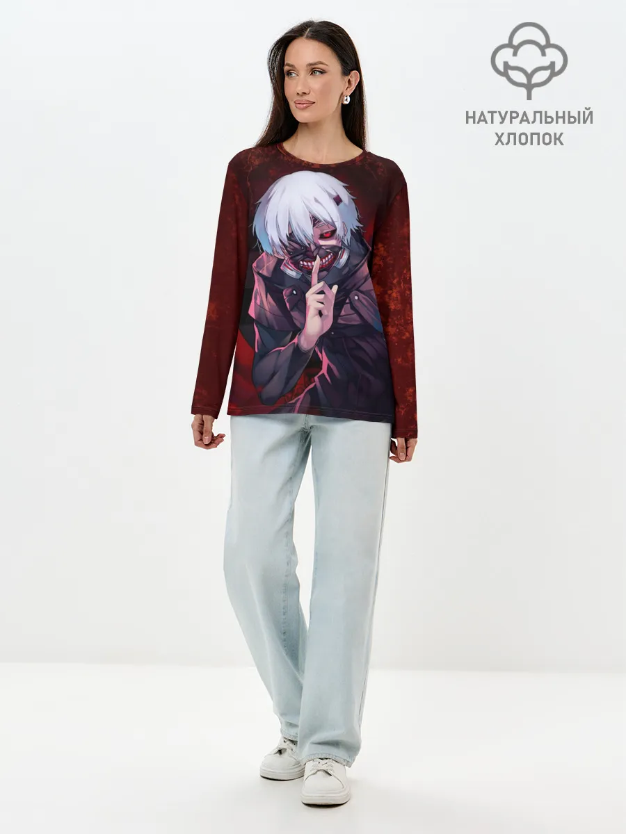 Лонгслив женский. Хлопок / Токийский Гуль