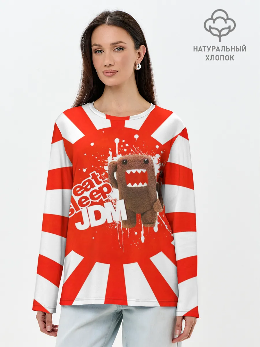 Лонгслив женский. Хлопок / Domo jdm