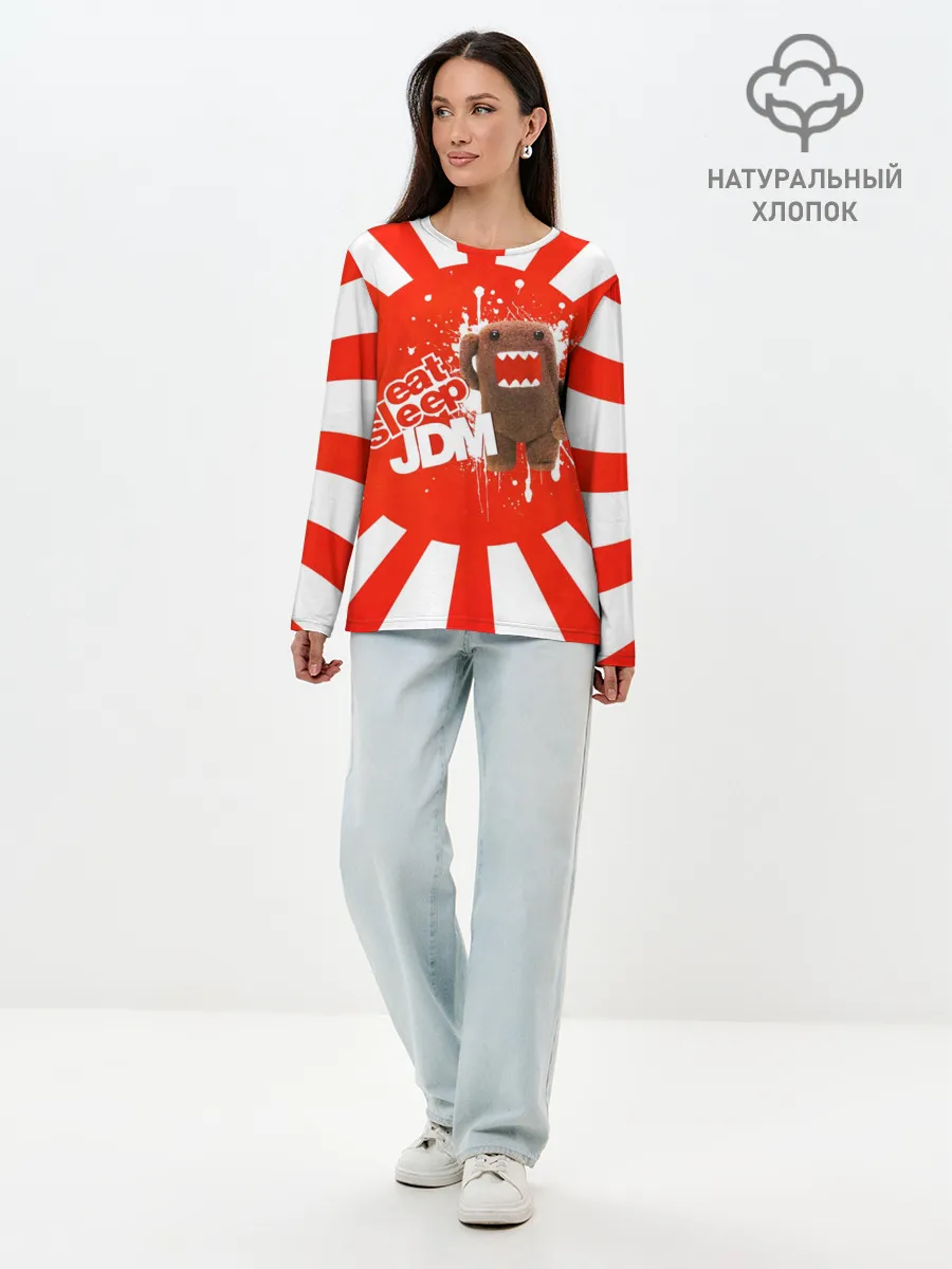 Лонгслив женский. Хлопок / Domo jdm