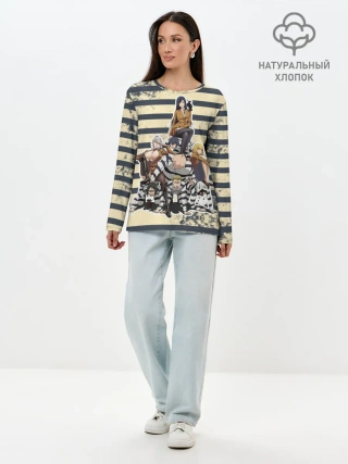 Лонгслив женский. Хлопок / Prison School