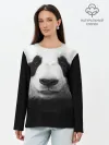 Лонгслив женский. Хлопок / Панда