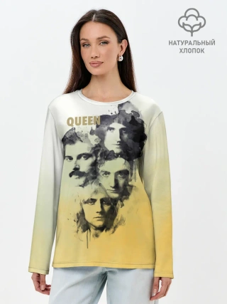 Лонгслив женский. Хлопок / Queen группа