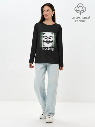 Лонгслив женский. Хлопок / Mr.Robot