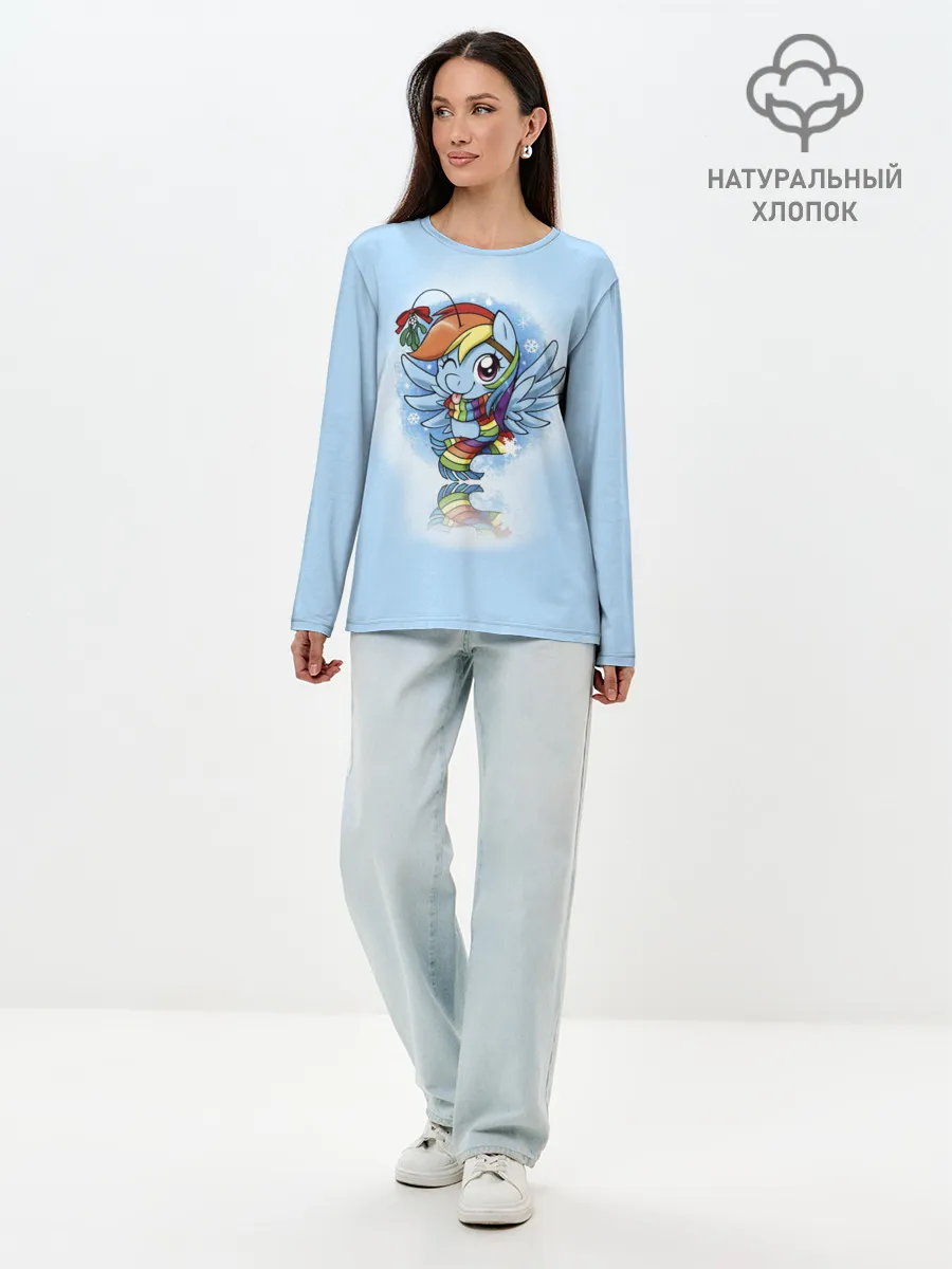 Лонгслив женский. Хлопок / My Little Pony