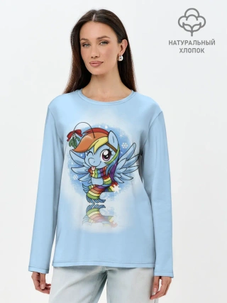 Лонгслив женский. Хлопок / My Little Pony