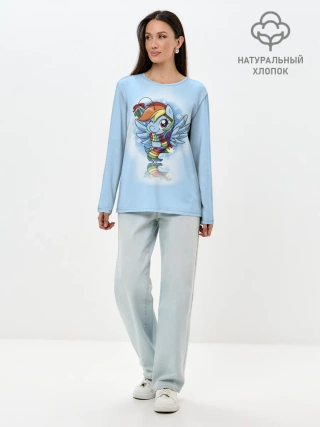 Лонгслив женский. Хлопок / My Little Pony