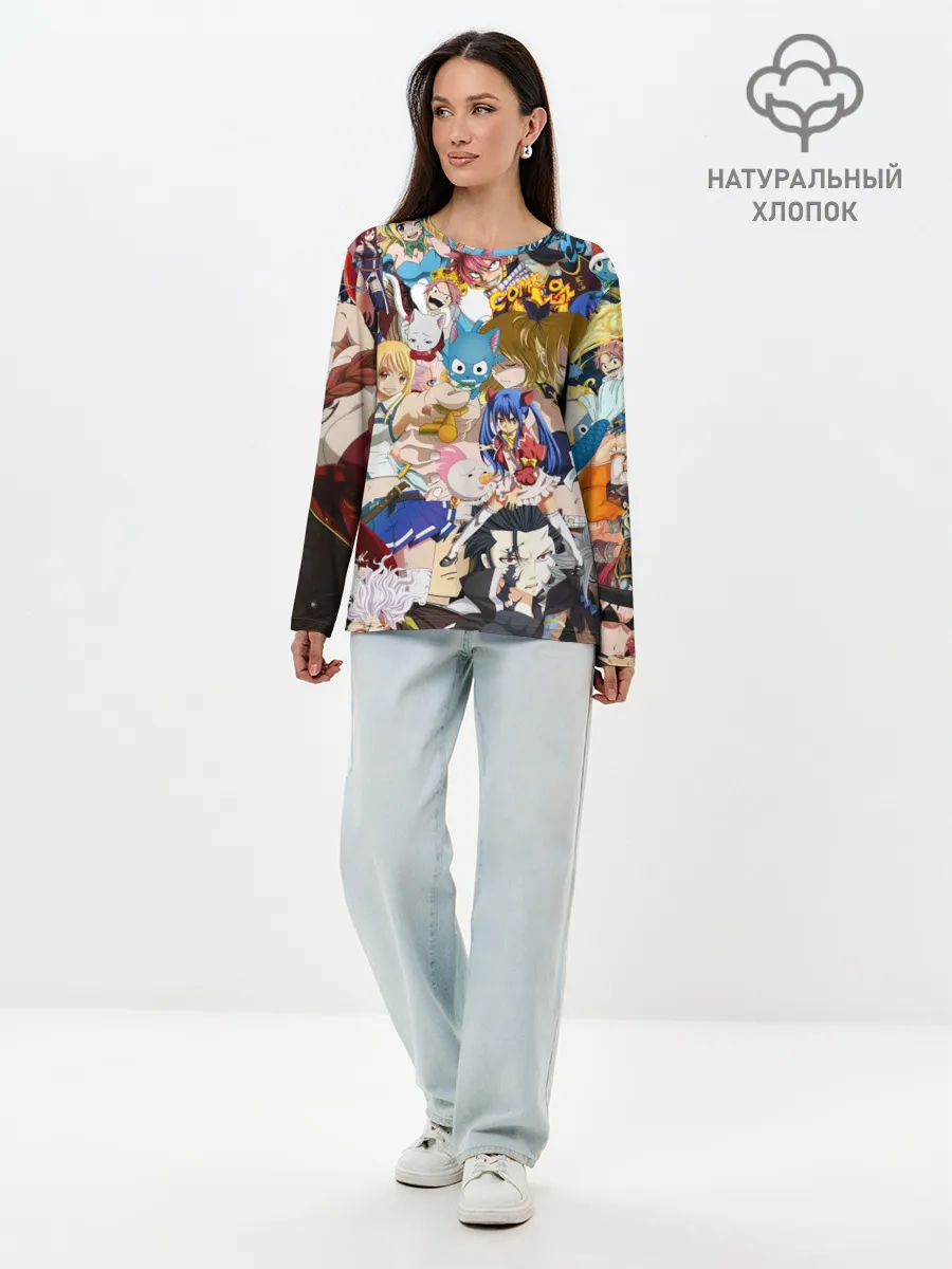 Лонгслив женский. Хлопок / FairyTail