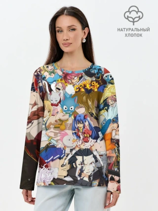 Лонгслив женский. Хлопок / FairyTail