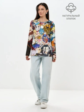 Лонгслив женский. Хлопок / FairyTail