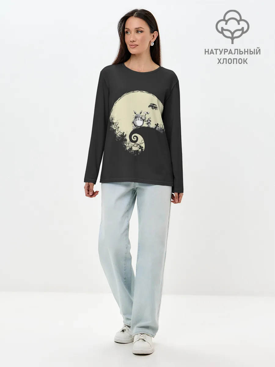 Лонгслив женский. Хлопок / Totoro