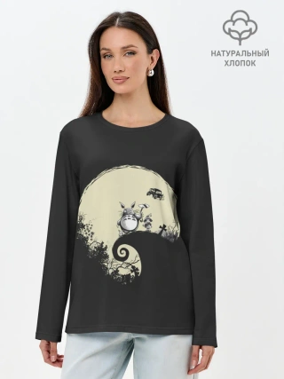 Лонгслив женский. Хлопок / Totoro