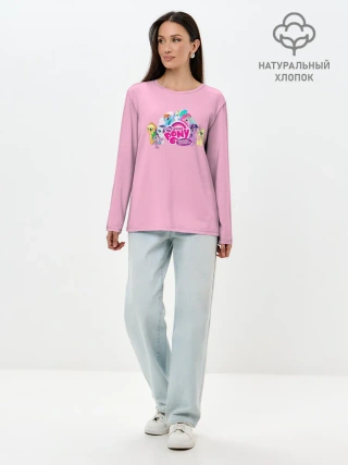 Лонгслив женский. Хлопок / My little pony 2