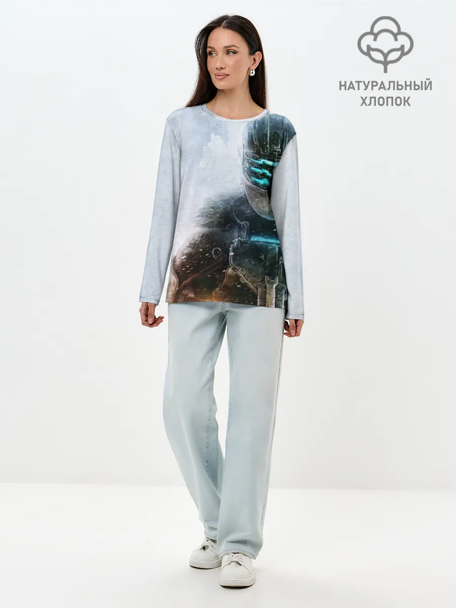 Лонгслив женский. Хлопок / Айзек Кларк