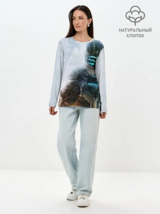 Лонгслив женский. Хлопок / Айзек Кларк