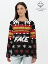 Лонгслив женский. Хлопок / Праздничный Face