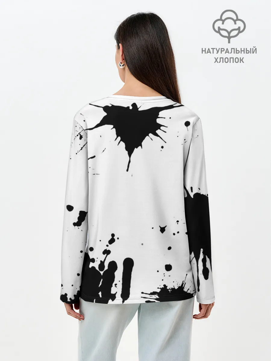 Лонгслив женский. Хлопок / We are the black parade