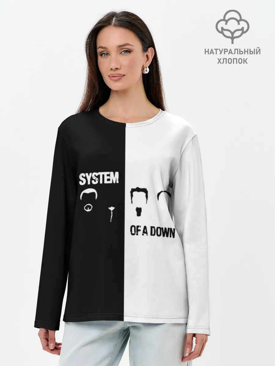 Лонгслив женский. Хлопок / System of a Down